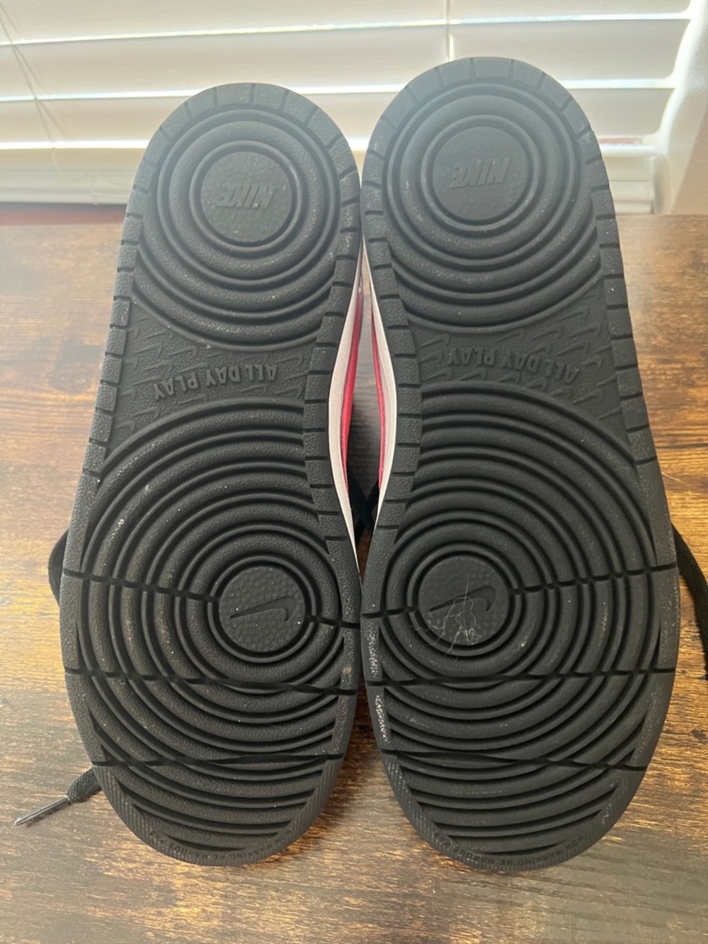 Nike Black, White & Neon Pink Mid-Top Sneakers - Picture 5 of 5